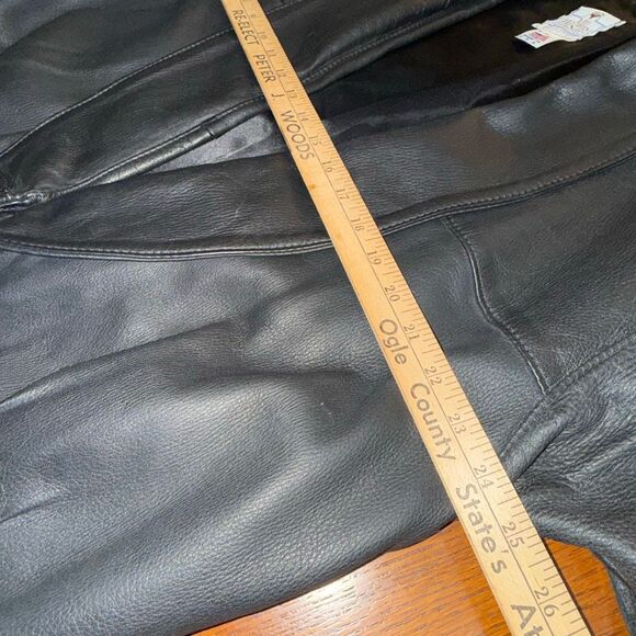 Vintage Mid Western Sport Togs Deerskin Leather Jacket Women’s XL / Men’s L Blac - Picture 13 of 16